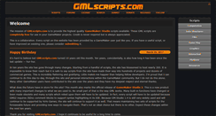 Desktop Screenshot of gmlscripts.com